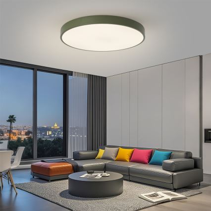 Брілагі - ЛЕД-стельовий світильник ПУЛ ЛЕД, 100 Вт/230 В, 3000/4000/6000 К, діам. 80 см, зелений