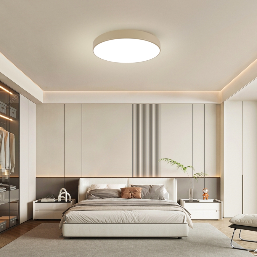 Brilagi - LED стельовий світильник POOL LED/100W/230V 3000/4500/6000K, діаметр 80 см, бежевий