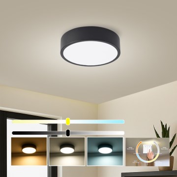 Brilagi - LED стельовий світильник POOL LED/18W/230V 3000/4000/6000K діам. 20 cm чорний