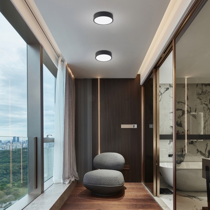 Brilagi - LED-стельовий світильник POOL LED/18W/230V 3000/4500/6000K діам. 20 см чорний