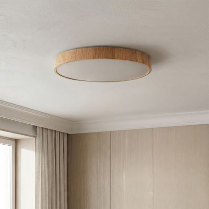 Brilagi - LED стельовий світильник POOL LED/36W/230V 3000/4000/6000K, діаметр 30 см, декор під дерево