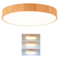 Brilagi - LED стельовий світильник POOL LED/48W/230V 3000/4000/6000K діам. 40 см декор під дерево
