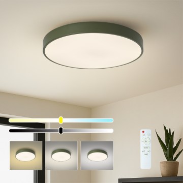 Brilagi - LED стельовий світильник POOL LED/60W/230V 3000-6000K діаметром 50 см зелений + пульт дистанційного керування