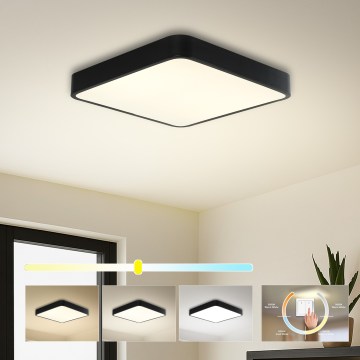 Brilagi - LED стельовий світильник POOL SQUARE LED/36W/230V 3000/4000/6000K 40x40 см чорний