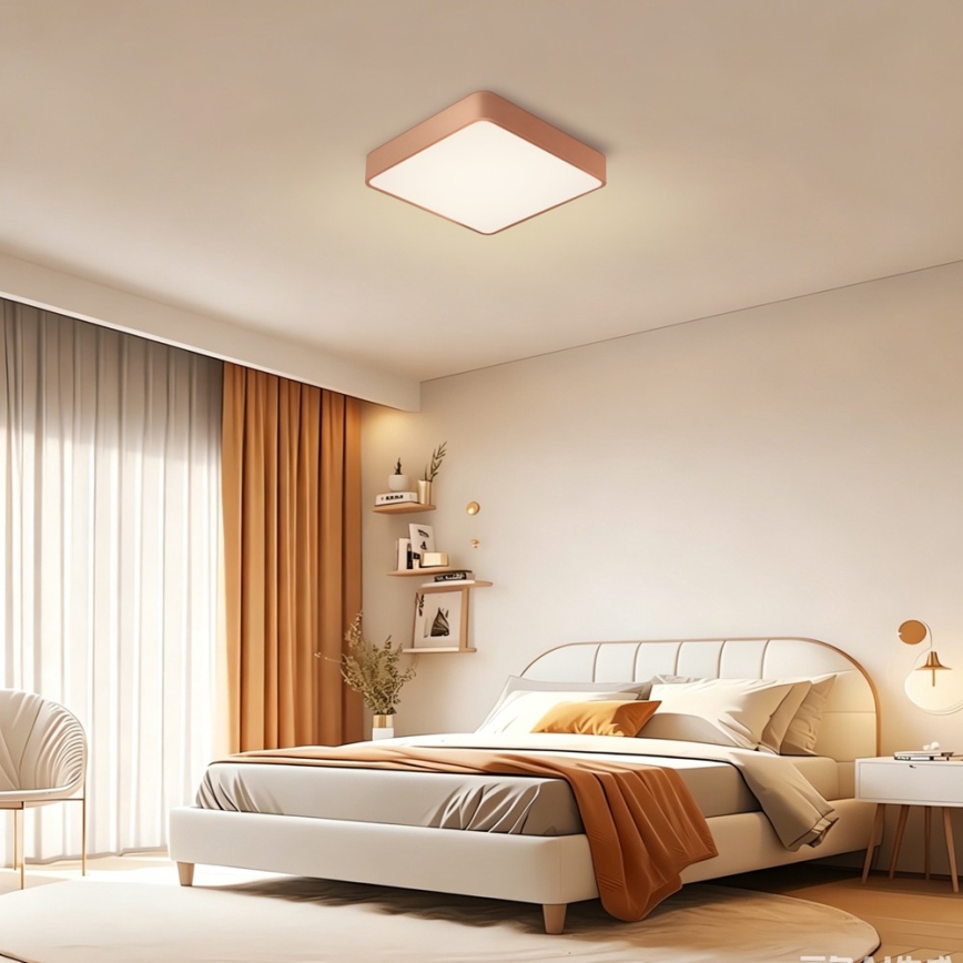 BRILAGI - LED стельовий світильник POOL SQUARE LED/48W/230V 3000/4000/6000K 50x50 cm мідного кольору