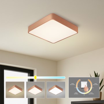 BRILAGI - LED стельовий світильник POOL SQUARE LED/48W/230V 3000/4000/6000K 50x50 cm мідного кольору