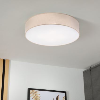 Brilagi - LED стельовий світильник SIRIJA 4xE27/15W/230V Ø 60 см бежевий