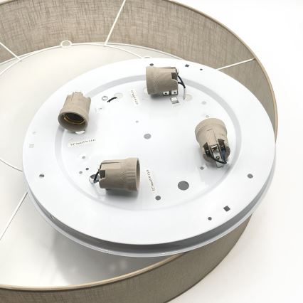 Brilagi - LED стельовий світильник SIRIJA 4xE27/15W/230V Ø 60 см бежевий