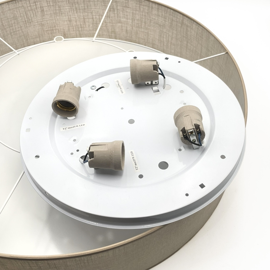 Brilagi - LED стельовий світильник SIRIJA 4xE27/15W/230V Ø 60 см бежевий
