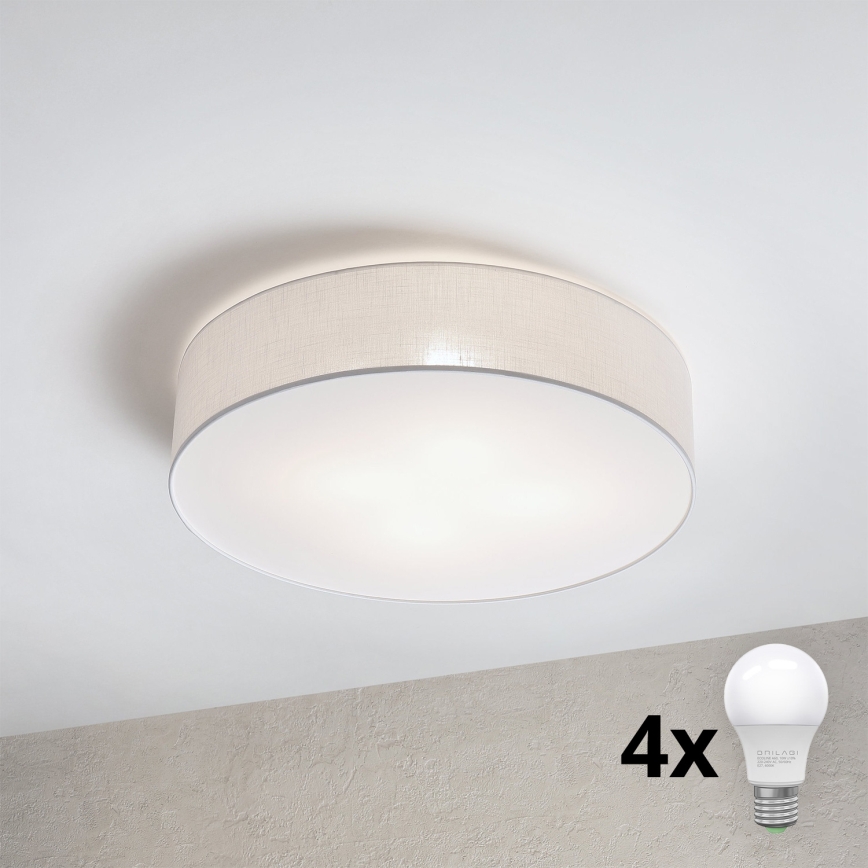 Brilagi - LED стельовий світильник SIRIJA 4xE27/60W/230V, діаметр 60 см, білий