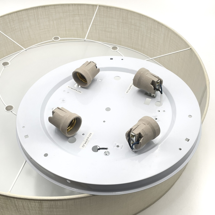 Brilagi - LED стельовий світильник SIRIJA, 4×E27, макс. 60 Вт, 230 В, діаметр 60 см, кремовий