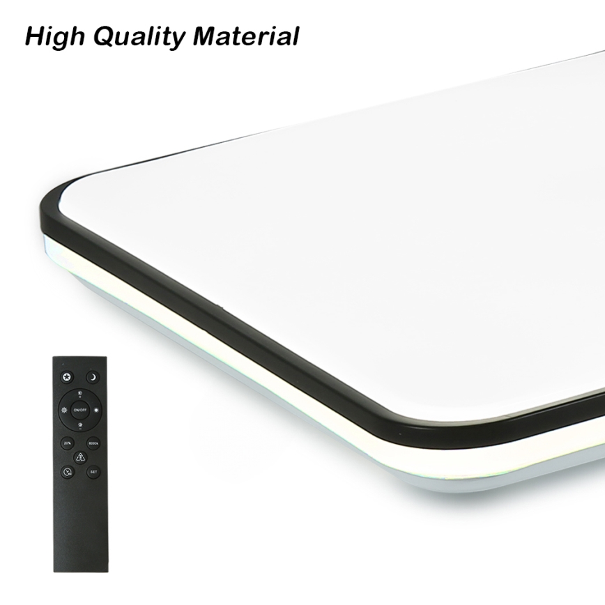 Брілагі - димований стельовий світильник SMART LED/36 Вт/230 В 53x53 см 3000-6000 К Wi-Fi Tuya Beacon + пульт дистанційного керування