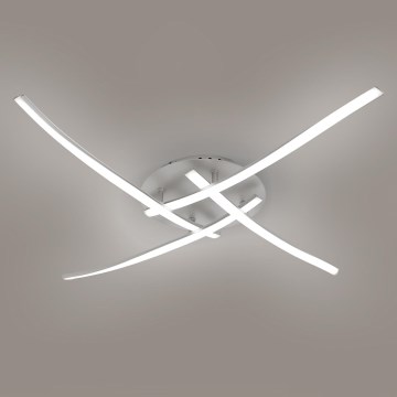 Brilagi - LED стельовий світильник STRIPES LED/32Вт/230В 60x60 см сріблястий