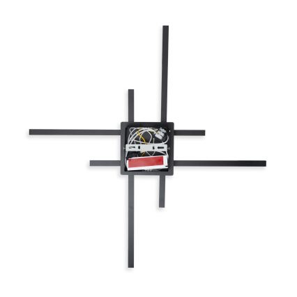 Brilagi - LED стельовий світильник STRIPES LED/37W/230V 68x68 cm чорний