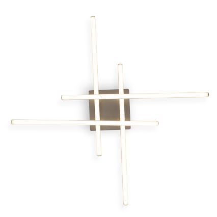 Brilagi - Світлодіодний стельовий світильник STRIPES LED/37W/230V 68x68 см срібляний