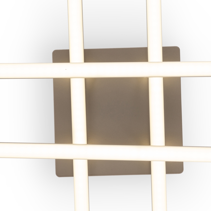 Brilagi - Світлодіодний стельовий світильник STRIPES LED/37W/230V 68x68 см срібляний