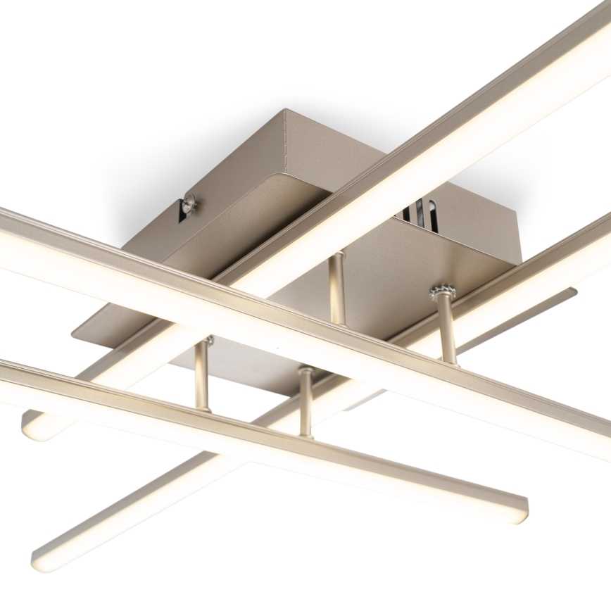 Brilagi - Світлодіодний стельовий світильник STRIPES LED/37W/230V 68x68 см срібляний