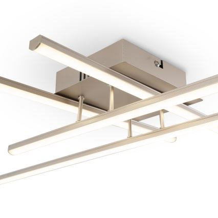 Brilagi - Світлодіодний стельовий світильник STRIPES LED/37W/230V 68x68 см срібляний