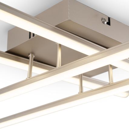 Brilagi - Світлодіодний стельовий світильник STRIPES LED/37W/230V 68x68 см срібляний