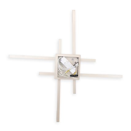 Brilagi - Світлодіодний стельовий світильник STRIPES LED/37W/230V 68x68 см срібляний