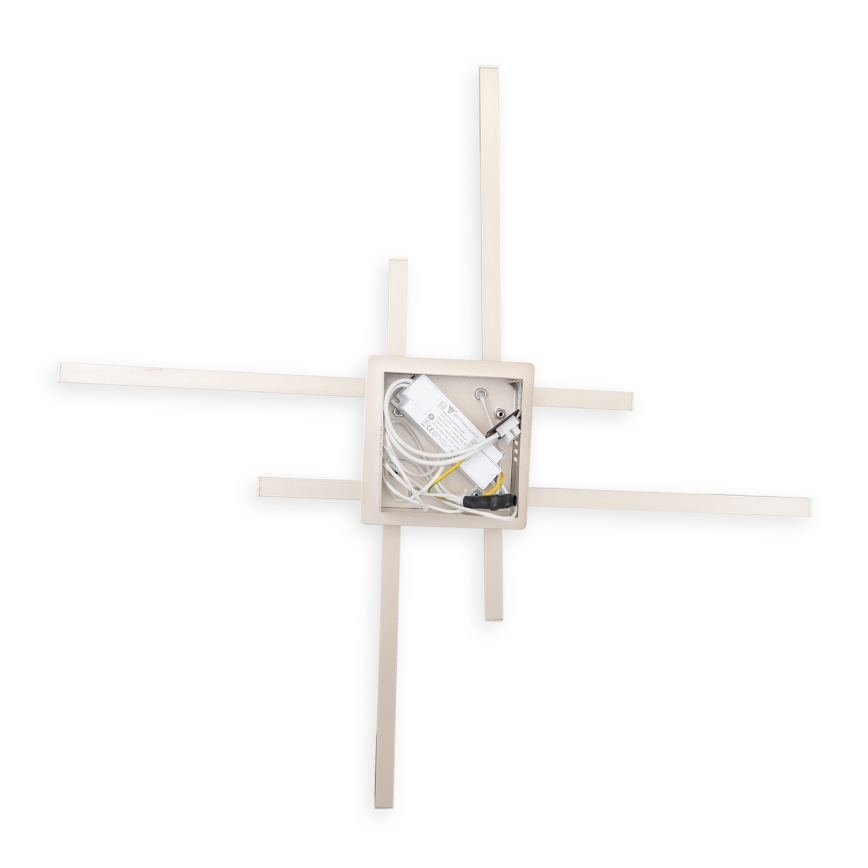 Brilagi - Світлодіодний стельовий світильник STRIPES LED/37W/230V 68x68 см срібляний