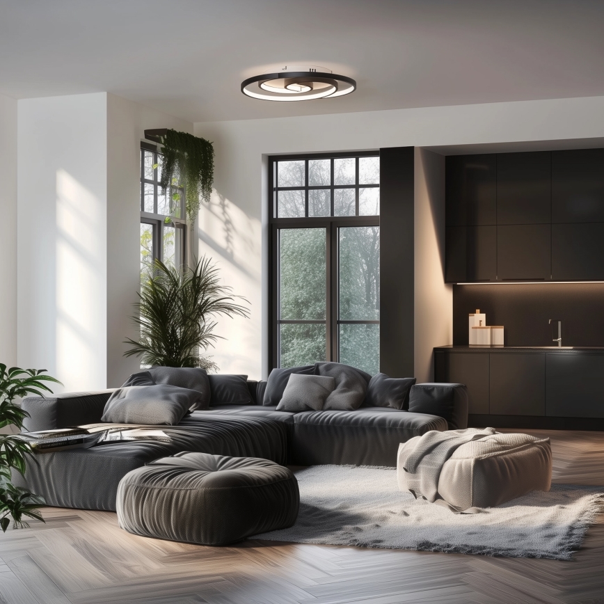 Brilagi - затемнюваний LED стельовий світильник VELO LED/52 Вт/230 В 38x48 см 3000/4000/6000 К + пульт дистанційного керування