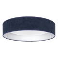 Brilagi - LED стельовий світильник VELVET SIMPLE LED/24 Вт/230 В 3000 К діам. 45 см синій
