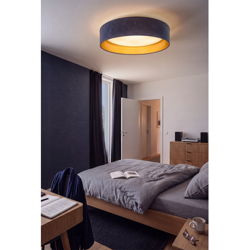 BRILAGI - LED стельовий світильник VELVET SIMPLE LED/24 Вт/230 В 3000 К діам. 45 см синій