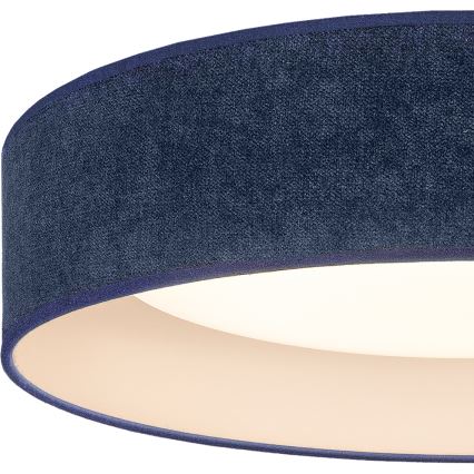 BRILAGI - LED стельовий світильник VELVET SIMPLE LED/24 Вт/230 В 3000 К діам. 45 см синій