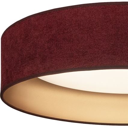 Brilagi - LED стельовий світильник VELVET SIMPLE LED/24W/230V 4000K Ø 45 см бордовий/золотистий