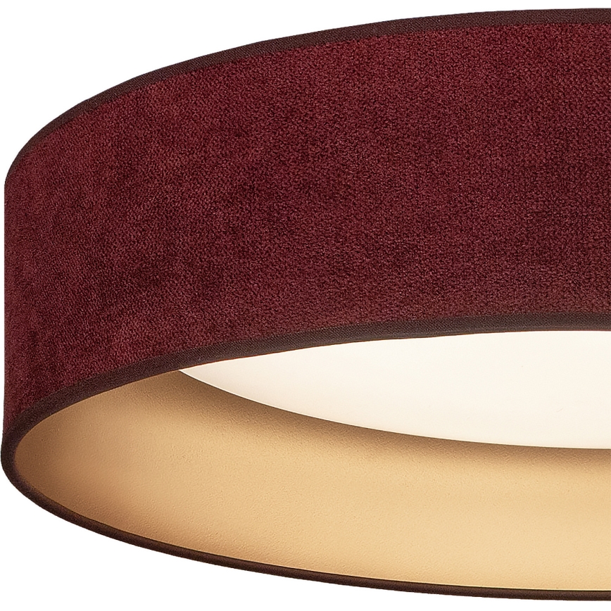 Brilagi - LED стельовий світильник VELVET SIMPLE LED/24W/230V 4000K Ø 45 см бордовий/золотистий