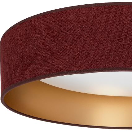 Brilagi - LED стельовий світильник VELVET SIMPLE LED/24W/230V 4000K Ø 45 см бордовий/золотистий