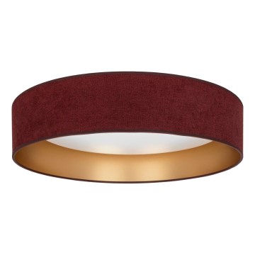 Brilagi - LED стельовий світильник VELVET SIMPLE LED/24W/230V 4000K Ø 45 см бордовий/золотистий