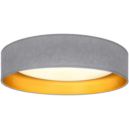 Brilagi - LED стельовий світильник VELVET SIMPLE LED/36W/230V 3000K діам. 55 cm сірий/золотий