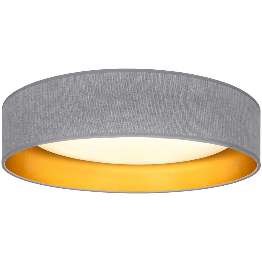 Brilagi - LED стельовий світильник VELVET SIMPLE LED/36W/230V 3000K діам. 55 cm сірий/золотий