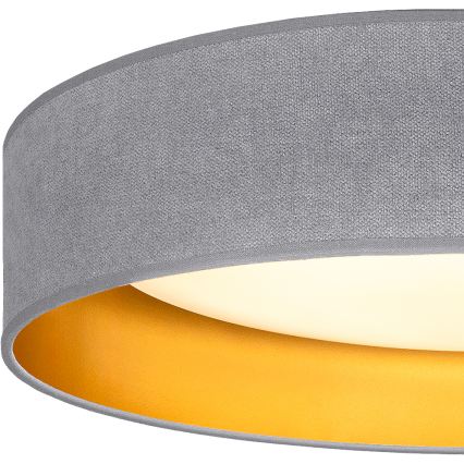 Brilagi - LED стельовий світильник VELVET SIMPLE LED/36W/230V 3000K діам. 55 cm сірий/золотий