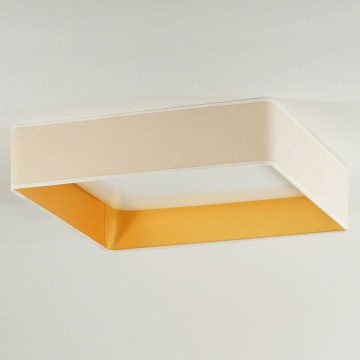 Brilagi - LED стельовий світильник VELVET SQUARE LED/24W/230V 43x43 cm кремовий