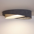 BRILAGI - LED стельовий світильник VELVET TWIST LED/24 Вт/230 В 4000K Ø 55 см сірий/кремовий