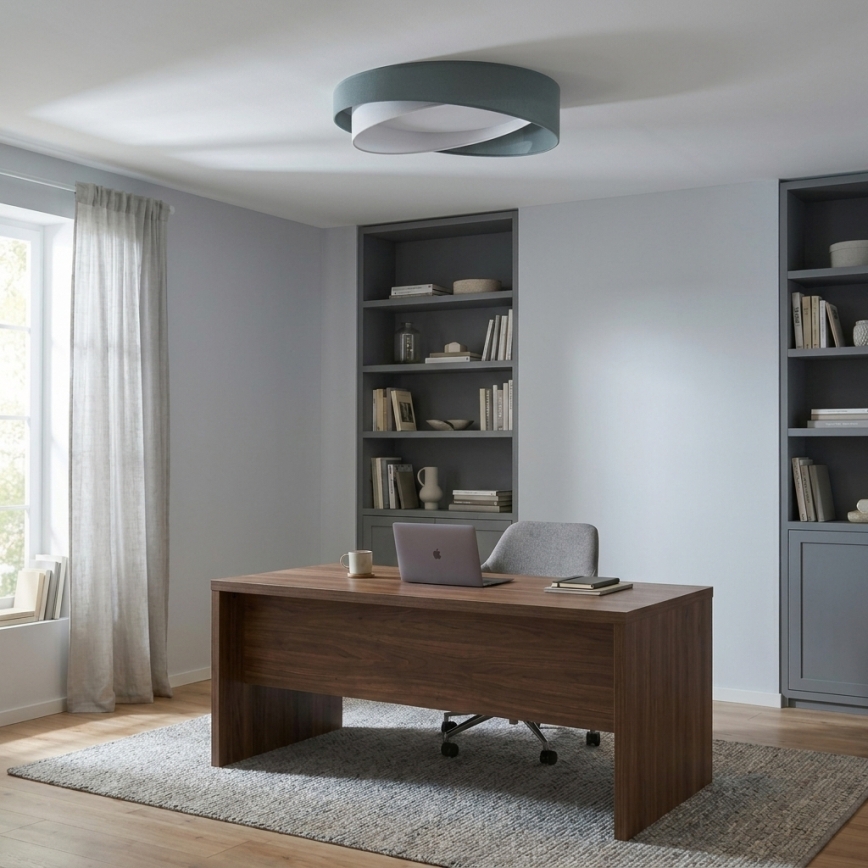 BRILAGI - LED-стельовий світильник VELVET TWIST LED/24W/230V 4000K діаметр 55 см зелений/білий