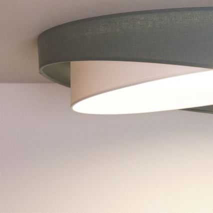 BRILAGI - LED-стельовий світильник VELVET TWIST LED/24W/230V 4000K діаметр 55 см зелений/білий