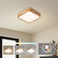 BRILAGI - LED стельовий світильник WOODLINE SQUARE LED/32W/230V 3000/4000/6000K дуб 30x30 см