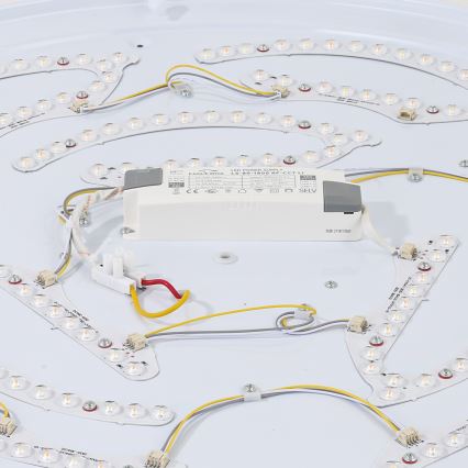 Brilagi - LED стельовий світильник WOODROUND LED/40W/230V 3000/4000/6000K діам. 60 см дерево CRI 90