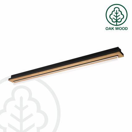 BRILAGI - LED стельовий світильник WOODY FLAT LED/25 Вт/230 В 118 см дуб/чорний