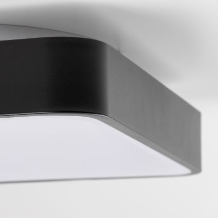 Brilagi - LED стельовий світильник з регулюванням яскравості FALCON II LED/80W/230V 3000-6500K 40x40 см чорний + пульт дистанційного керування