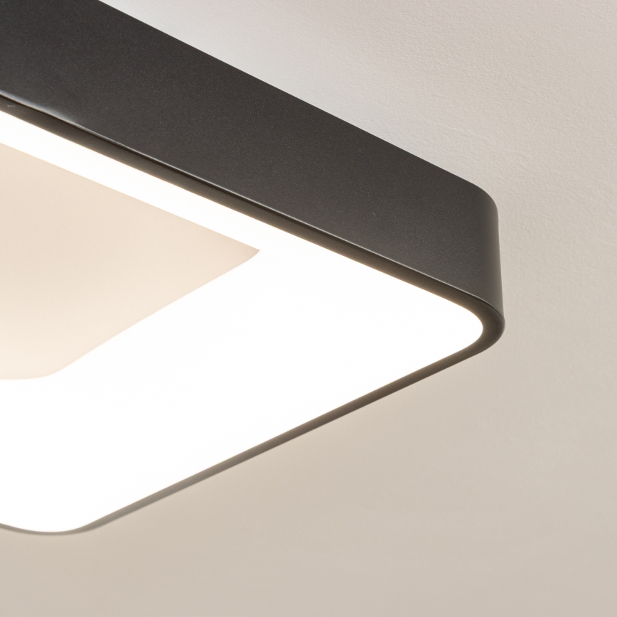 Brilagi - LED стельовий світильник з регулюванням яскравості FALCON II LED/80W/230V 3000-6500K 40x40 см чорний + пульт дистанційного керування