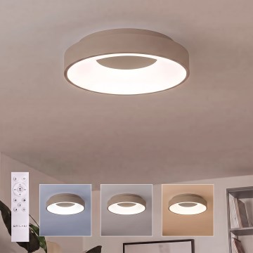 BRILAGI - LED стельовий світильник з регулюванням яскравості FALCON II LED/67W/230V 3000-6500K діаметр 40 см бежевий + пульт дистанційного керування