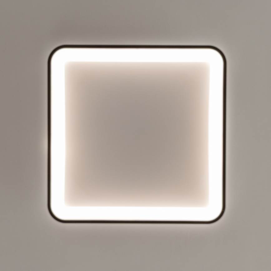 Brilagi - LED стельовий світильник FALCON SLIM з регулюванням яскравості LED/50W/230V 3000-6500K 50x50 см, чорний + пульт дистанційного керування