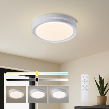Brilagi - LED стельовий світильник з регулюванням яскравості KREON LED/54W/230V 3000-6000K білий діаметр 38 см + пульт дистанційного керування