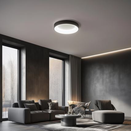 Brilagi - затемнюваний LED стельовий світильник FALCON LED/40W/230V 3000-6500K діаметр 45 см чорний + пульт дистанційного керування