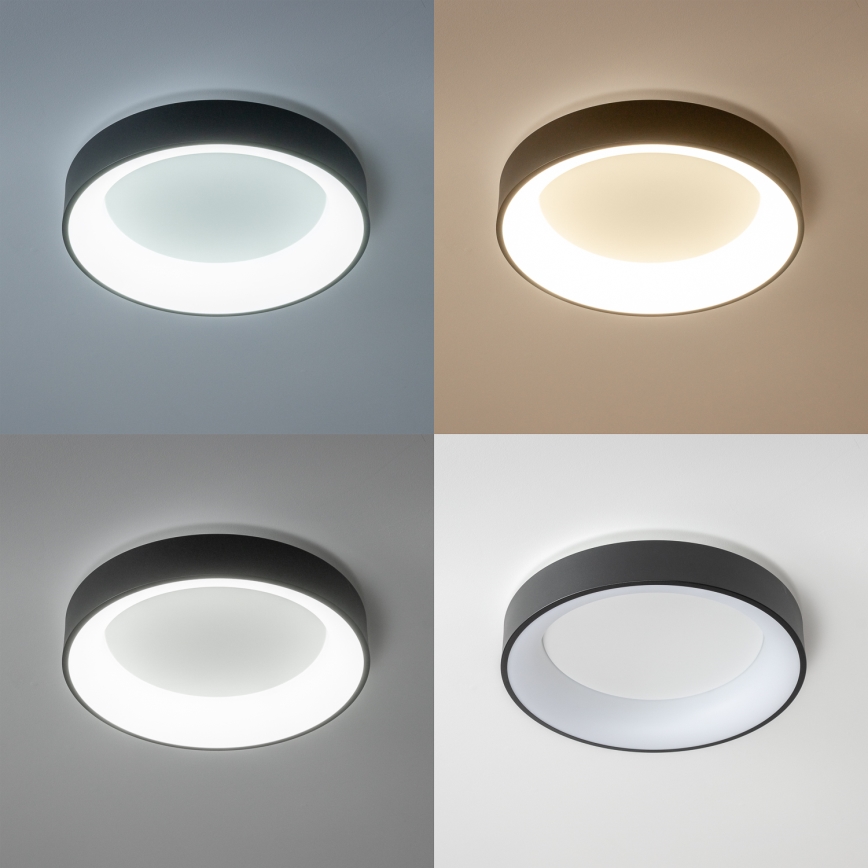 Brilagi - затемнюваний LED стельовий світильник FALCON LED/40W/230V 3000-6500K діаметр 45 см чорний + пульт дистанційного керування